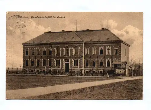Ak Bautzen Landwirtschaftliche Schule 1913