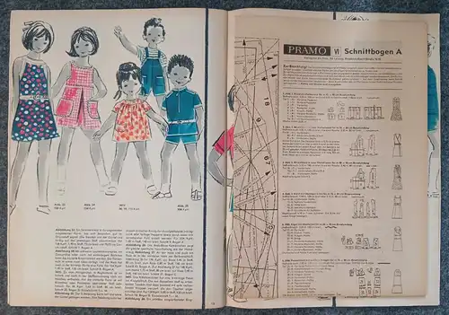 PRAMO Zeitschrift Ausgabe Juni 1969 DDR Heft Praktische Mode mit Schnittmuster