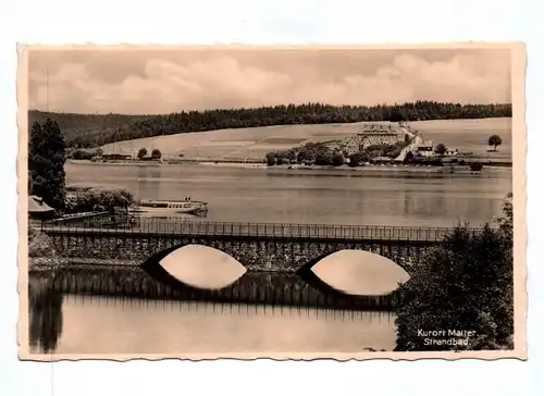 Ak Kurort Malter Strandbad 1933 Luftpost