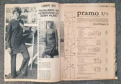 PRAMO Praktische Mode mit Schnittmuster DDR Zeitschrift Januar 1971