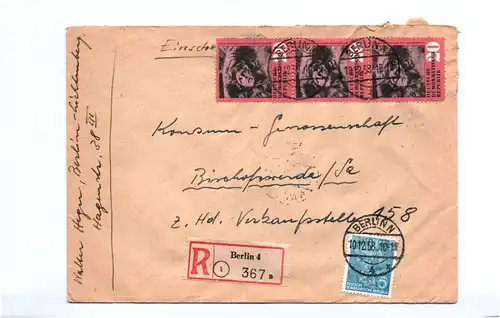 R Brief Berlin 4 nach Bischofswerda 1958 Michel Nr 668
