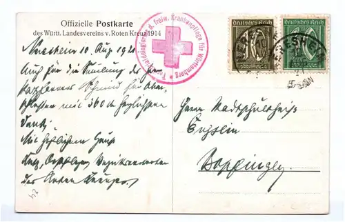 DRK Ak Sanitäter 1921 Krankenpflege für Württemberg