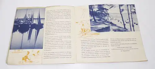 Frohe Ostsee Fahrten DSU 1953 mit Deutsche Reichsbahn Fahrplan 