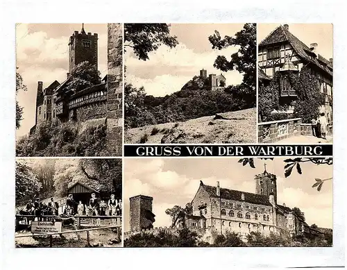 Ak Gruß von der Wartburg Thüringen Eisenach DDR 1970