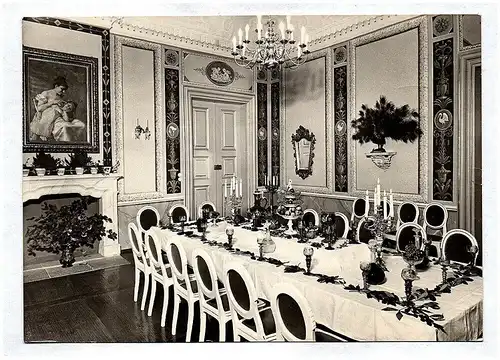 Ak Foto Barockschloß Rammenau Goldenes Zimmer DDR Festraum