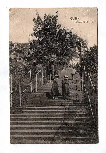 Ak Guben Himmelsleiter Brandenburg 1917
