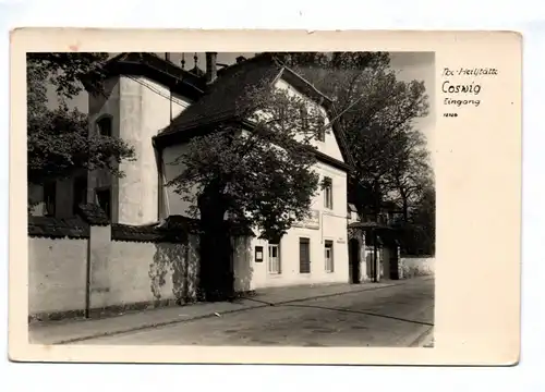 Ak Heilstätte Coswig Eingang DDR 1953