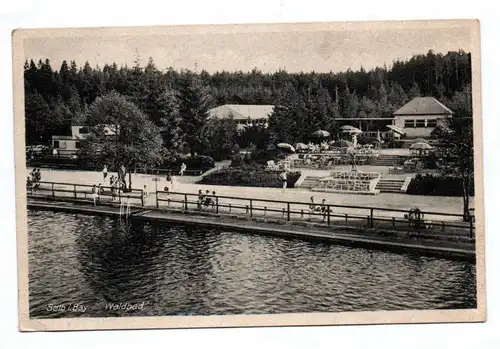 Ak Selb in Bayern Waldbad 1951