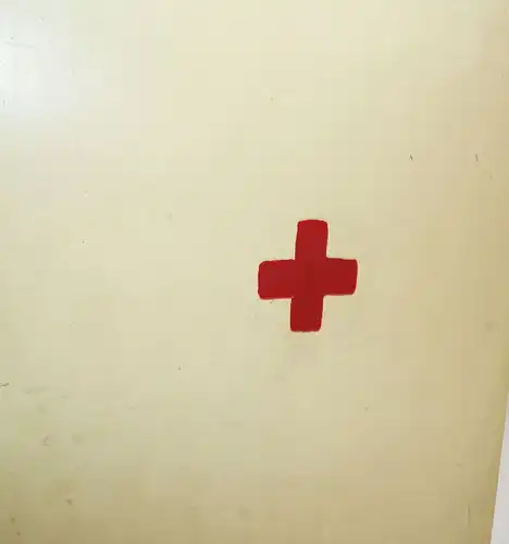 Sani Hängeschrank Eigenbau Rot Kreuz Leer Sanitäter Erste Hilfe Vintage