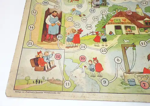 Fritz Baumgarten Spielbrett Im Märchen und Wunderland Auerbach Kinderkalender