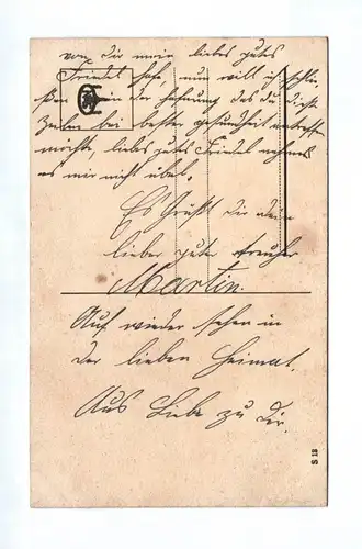 Ak 1 Wk Liebespaar Heimat 4 Stück Spruch Liebe glaube hoffe 1917