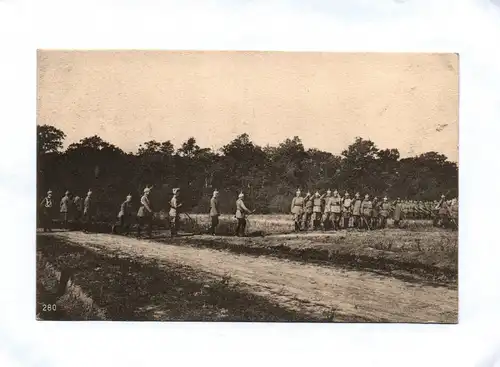 Ak Soldaten im Felde Kaiserbesuch
