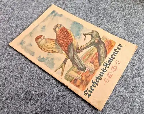Original Tierschutz Kalender 1931 Heft alter Tierschutzkalender
