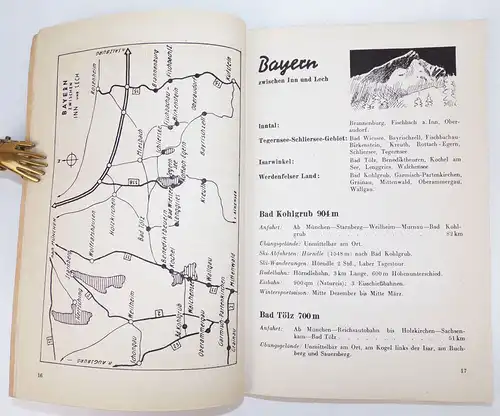 DDAC Mit Auto und Ski Durch Deutschland Heft 1 Deutsche Alpen 1930er