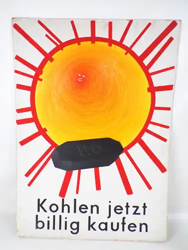 Kohle Plakat DDR Werbung Achim Frank Hochschule Bildende Kunst Berlin Weissensee