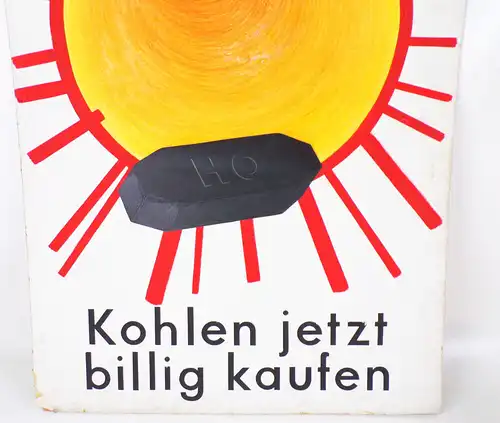 Kohle Plakat DDR Werbung Achim Frank Hochschule Bildende Kunst Berlin Weissensee