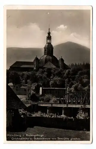 Ak Hirschberg im Riesengebirge Gnadenkirche Schneekoppe 1936 Doksy Tschechien