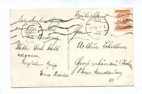 Ak Hallstatt 1923 Österreich Gasse Menschen
