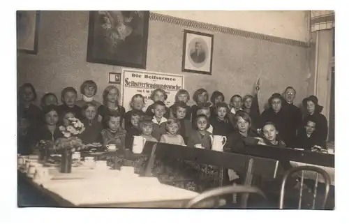 Foto Ak Heilsarmee Selbstverleugnungswoche Kinder Altona Elbe 1928er