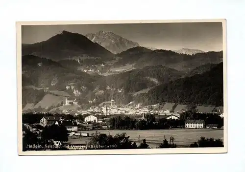 Ak Hallein Salzburg mit Dürnberg Salzbergwerk