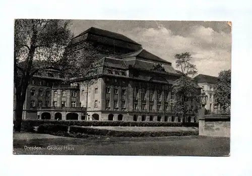 Ak Dresden Großes Haus 1958 DDR