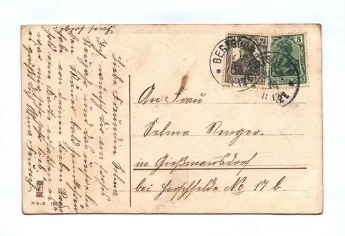 Ak die besten Wünsche zum neuen Jahr 1916 Kinder mit Brief