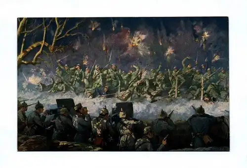 Ak Verdun Zusammenbruch eines Nachtangriffes am Toten Mann