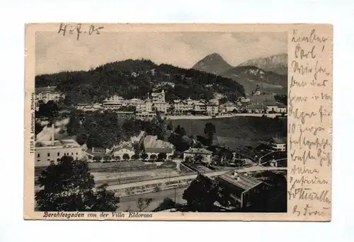 Ak Berchtesgaden von der Villa Eldorosa 1905