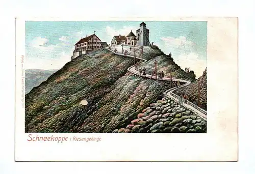 Ak Schneekoppe im Riesengebirge Berg