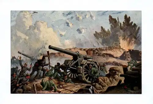 Ak Verdun Erorberung französische Geschütze bei Bethincourt