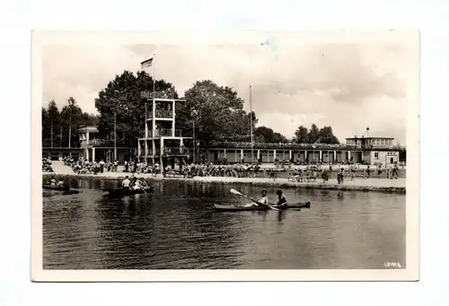 Ak Waldstrandbad Großschönau in Sachsen das größte Freibad der DDR 1959