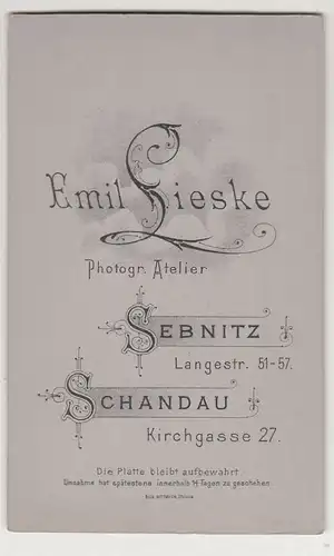 CdV Foto Schauspieler im Kostüm Emil Lieske Sebnitz Schandau um 1900 ! (F1952