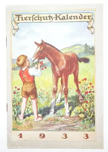 Tierschutz Kalender 1933 