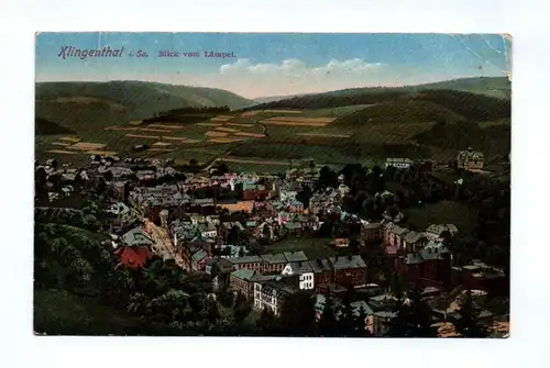Ak Klingenthal in Sachsen Blick vom Lämpel 1916 Feldpost
