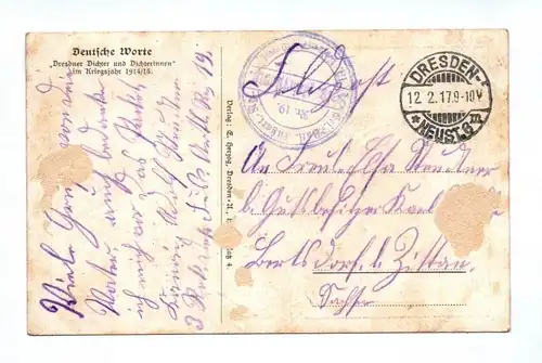 Ak Heilige Wacht 1917 Großadmiral von Tirpitz Feldpost