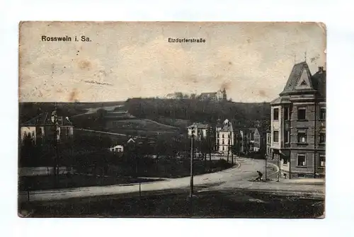 Ak Rosswein in Sachsen Etzdorfstraße 1914