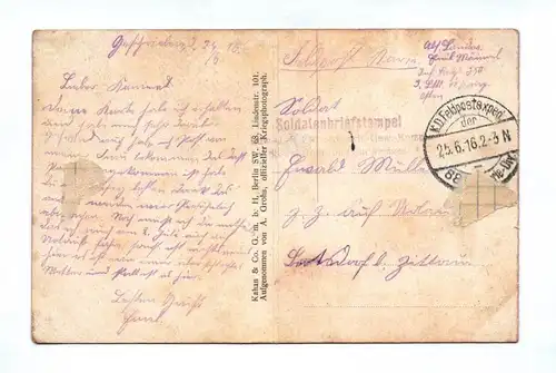 Ak Eine Benzinstation in Wilna Litauen Vilnius Autos 1916 Feldpost