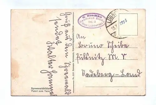 Ak Spreewaldbilder Fahrt zum Tanz Zwei Mädchen auf dem Boot