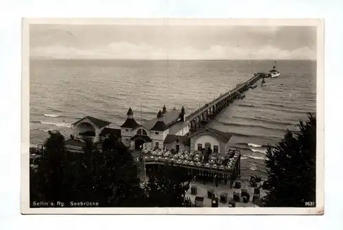 Ak Sellin Seebrücke 1931