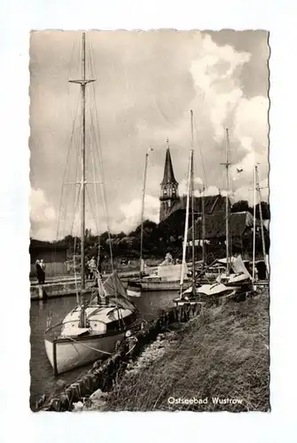 Ak Ostseebad Wustrow Boote DDR 1961