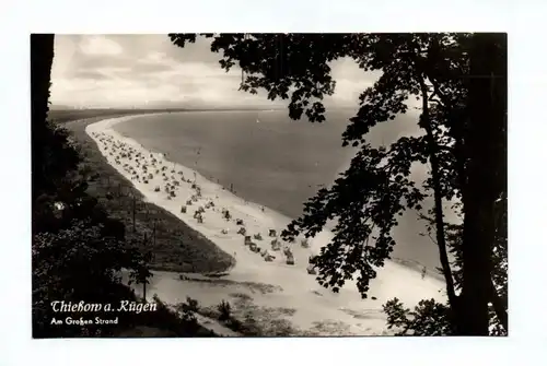 Ak Thießow auf Rügen Am Großen Strand 1959