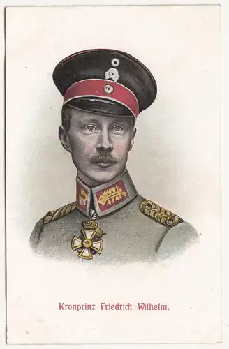 Litho Ak Kronprinz Friedrich Wilhelm 1 Wk WW1 ! (A2655