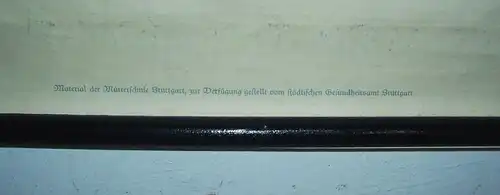 2 x Lehrkarte Mütterschule Stuttgart Hugo Unger Weibliche Organe vor 1945