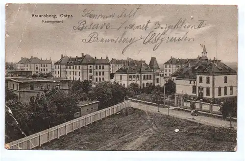 Ak Braunsberg Ostpreußen Kasernement 1915 Masuren Braniewo