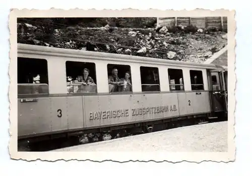 Foto bayerische Zugspitzbahn AG Eisenbahn 1930er Bergbahn