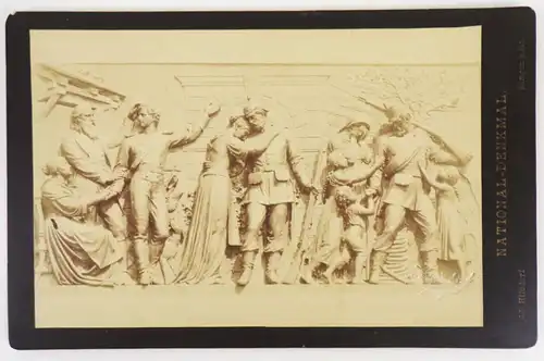 Nationaldenkmal Fotografie Relief Hilsdorf Bingen um 1890