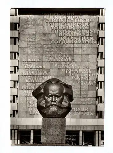 Ak Karl Marx Stadt Monument 1972 Chemnitz