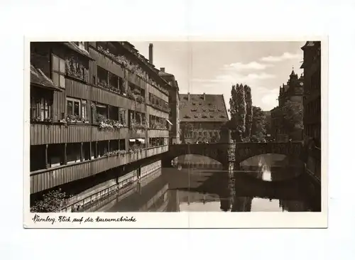 Ak Nürnberg Blick auf die Museumsbrücke