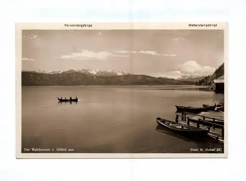 Ak Karwendelgebirge Wettersteingebirge Der Walchensee