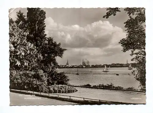 Ak Hamburg Aussenalster 1961